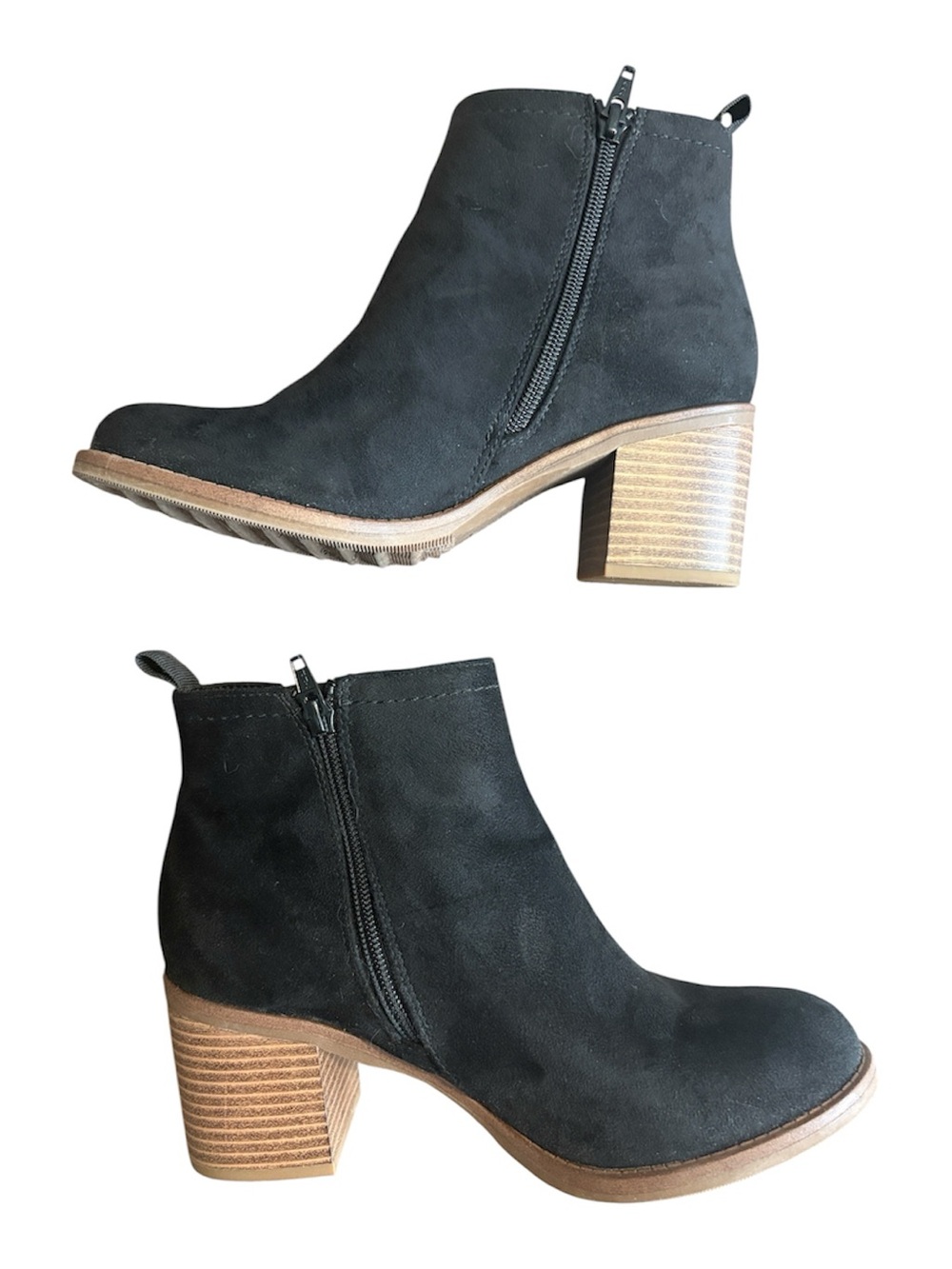 Black Suede Size 7.5 Chelsea Ankle Boots Sonoma